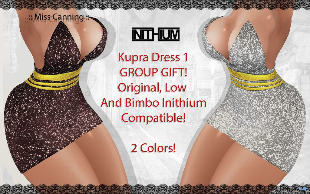 Kupra Dress New Year 2021 Group Gift by Miss Canning - Teleport Hub - teleporthub.com
