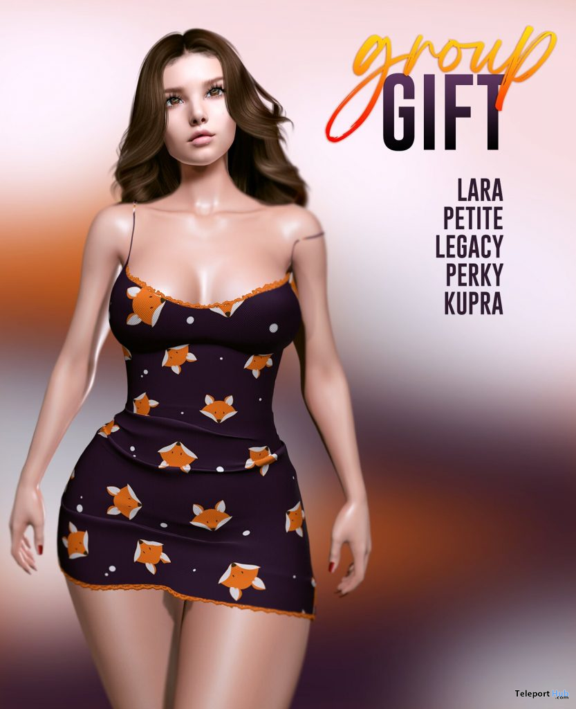 Monica Dress January 2021 Group Gift by MAAI - Teleport Hub - teleporthub.com