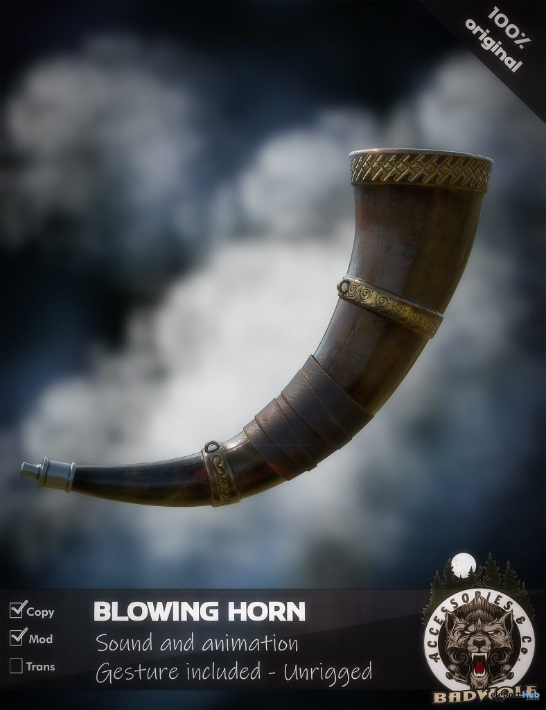 Blowing Horn January 2021 Group Gift by Badwolf - Teleport Hub - teleporthub.com