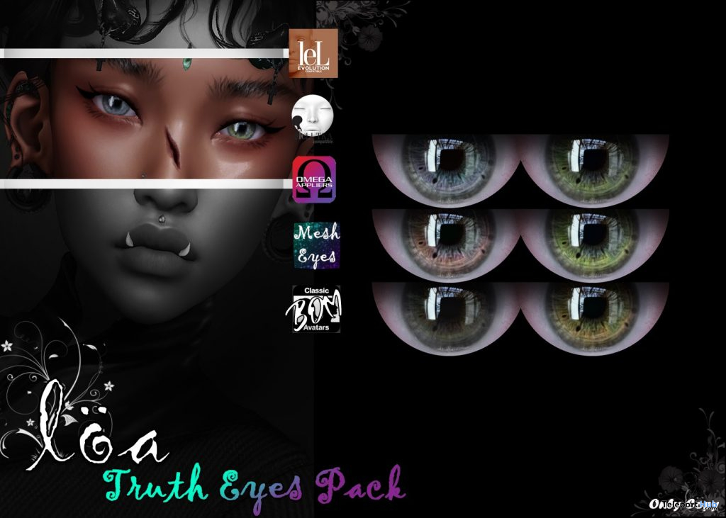 Truth Eyes Pack January 2021 Group Gift by Loa - Teleport Hub - teleporthub.com