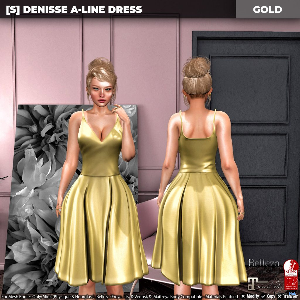 New Release: [S] Denisse A-Line Dress by [satus Inc] - Teleport Hub - teleporthub.com