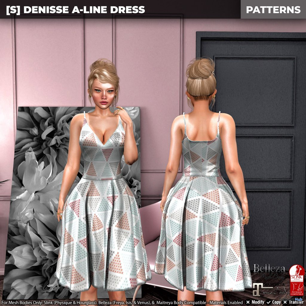 New Release: [S] Denisse A-Line Dress by [satus Inc] - Teleport Hub - teleporthub.com