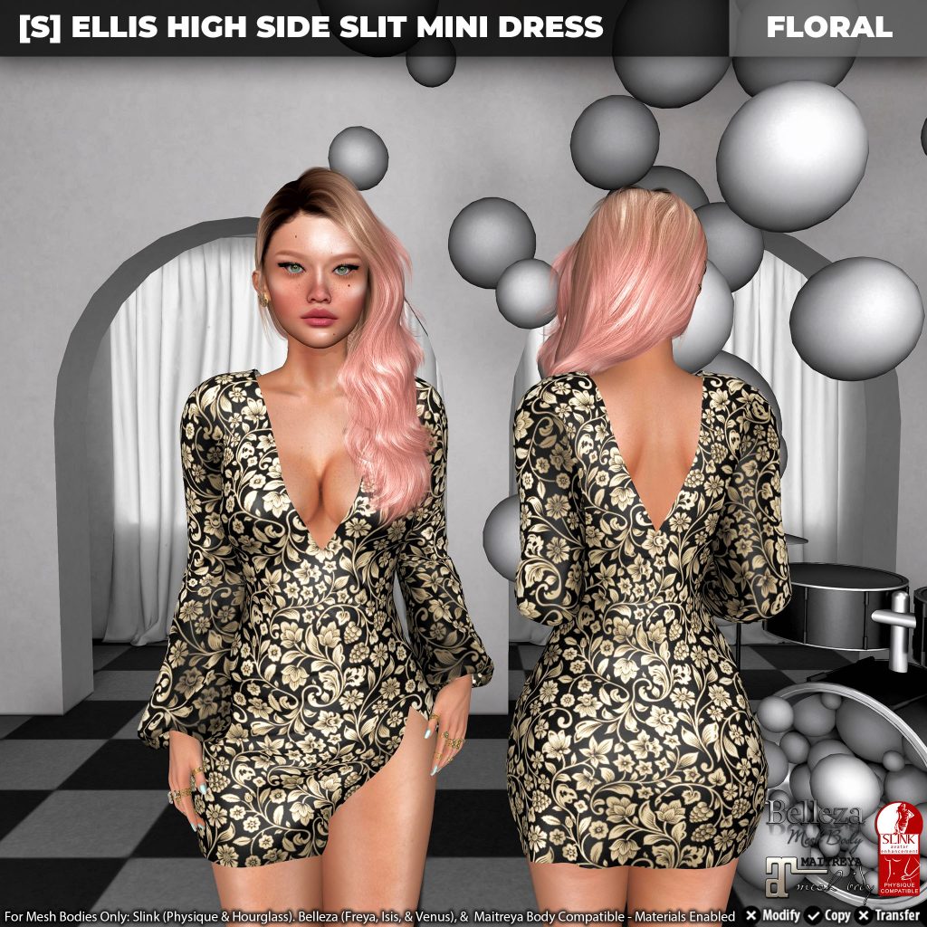 New Release: [S] Ellis High Side Slit Mini Dress by [satus Inc] - Teleport Hub - teleporthub.com