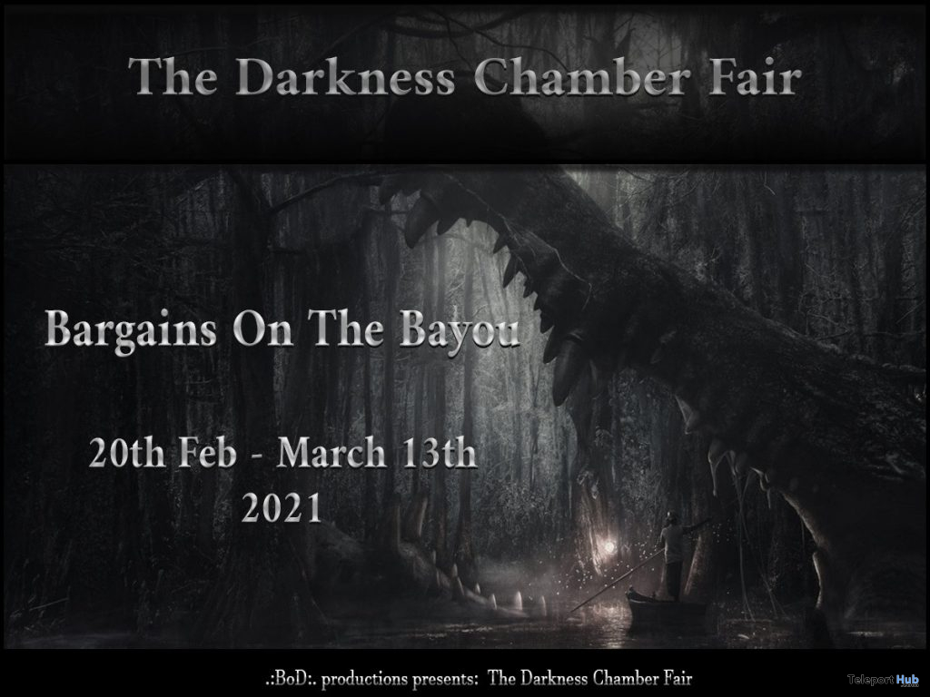 The Darkness Chamber Fair 2021: Bargains On The Bayou - Teleport Hub - teleporthub.com