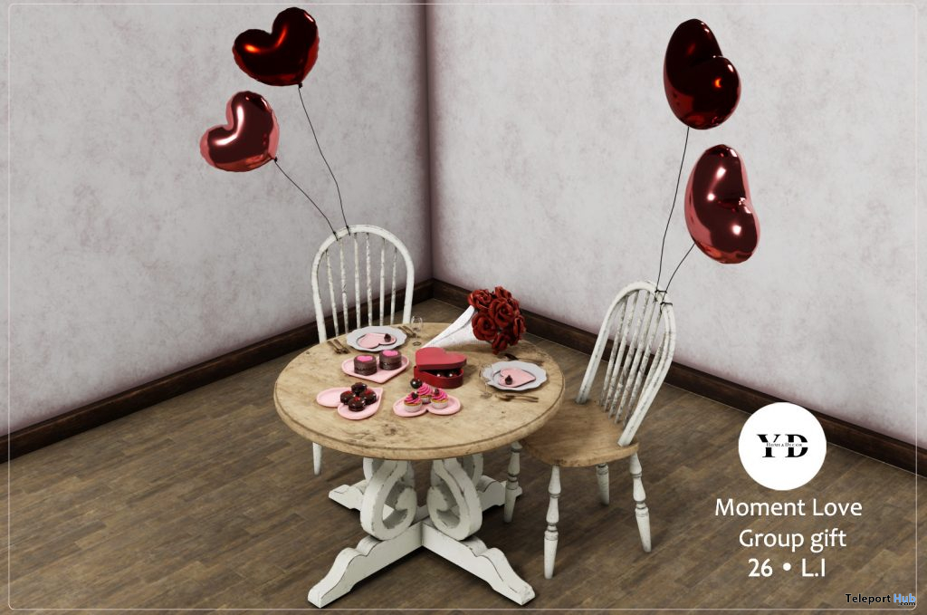 Moment Love Valentine Table & Chair Set Group Gift by {Your Dreams} - Teleport Hub - teleporthub.com