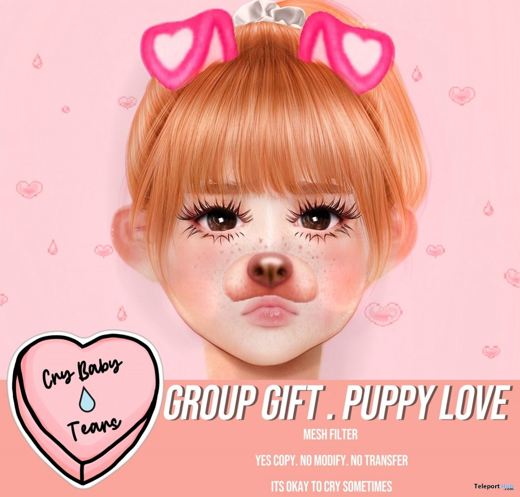 Puppy Love Mesh Filter February 2021 Group Gift by CryBabyTears - Teleport Hub - teleporthub.com