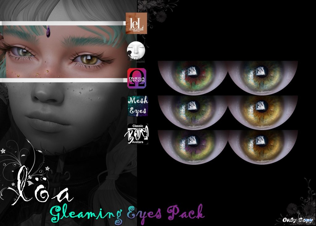 Gleaming Eyes Pack February 2021 Group Gift by Loa - Teleport Hub - teleporthub.com