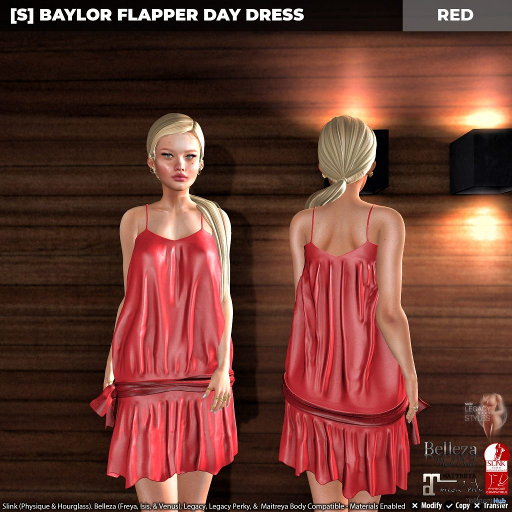 New Release: [S] Baylor Flapper Day Dress by [satus Inc] - Teleport Hub - teleporthub.com