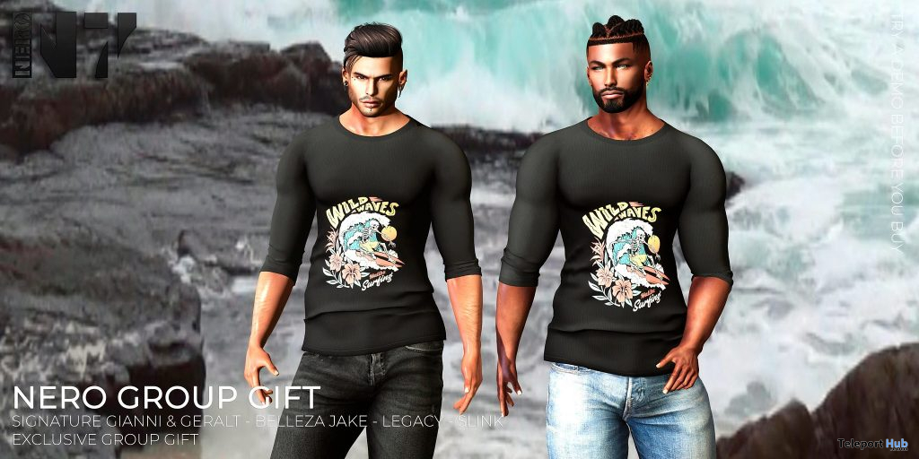 Wild Waves Top March 2021 Group Gift by Nero - Teleport Hub - teleporthub.com