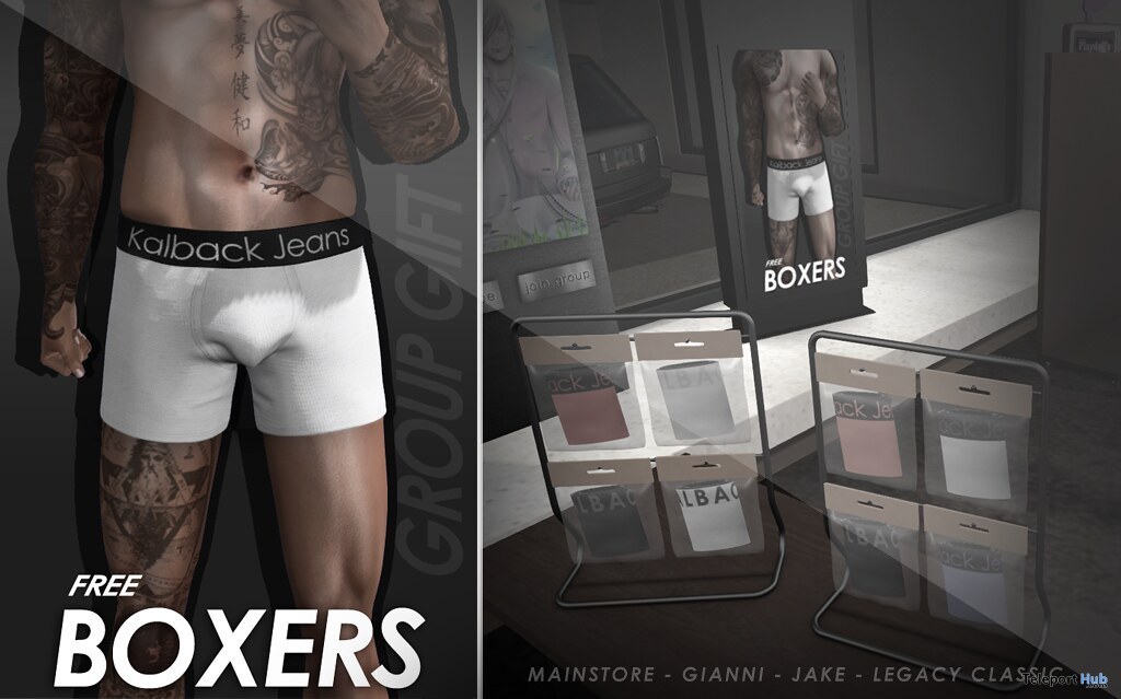 Casual Boxers March 2021 Group Gift by Kalback - Teleport Hub - teleporthub.com