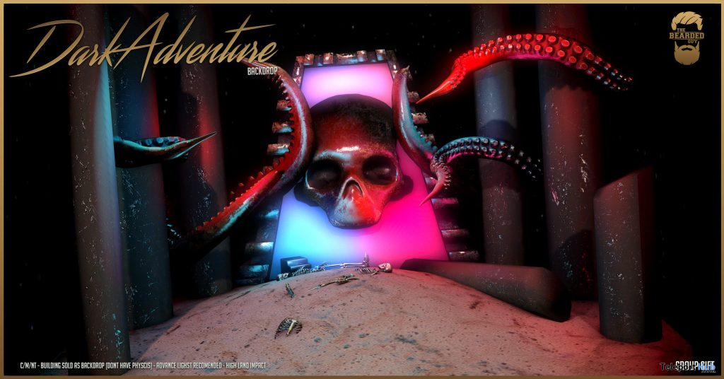 Dark Adventure Backdrop March 2021 Group Gift by The Bearded Guy - Teleport Hub - teleporthub.com