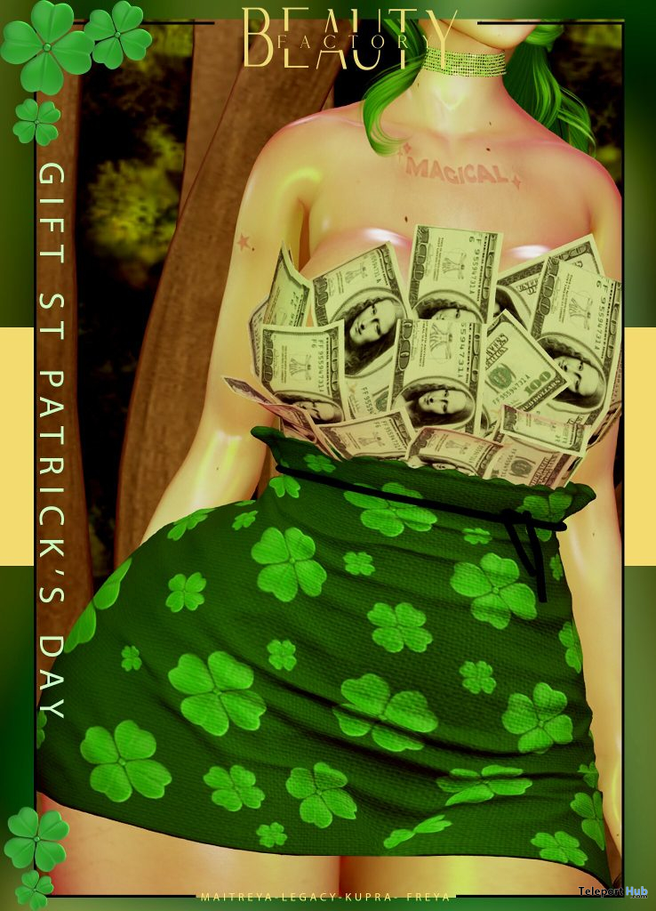 Rich Bish Dress St.Patrick's Day 2021 Group Gift by Beauty Factory - Teleport Hub - teleporthub.com