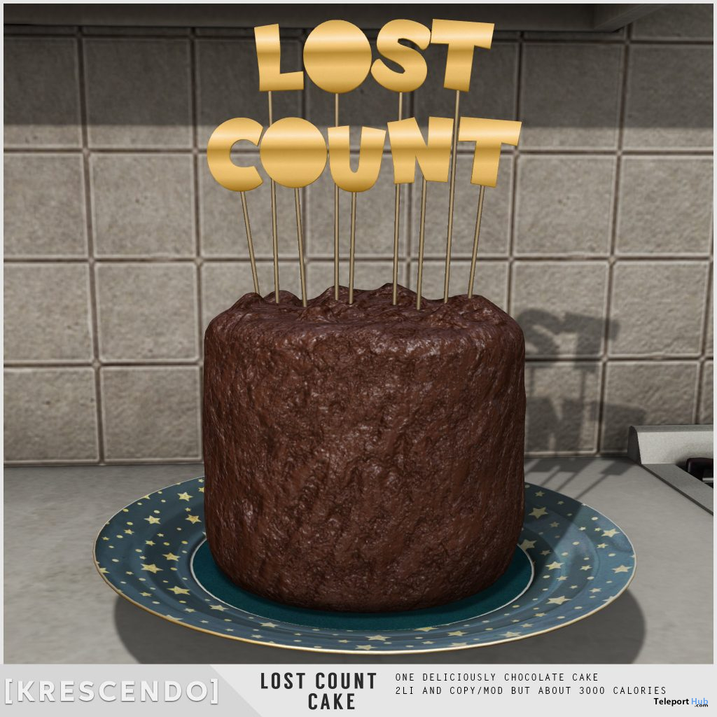 Lost Count Cake March 2021 Subscriber Gift by [Krescendo] - Teleport Hub - teleporthub.com