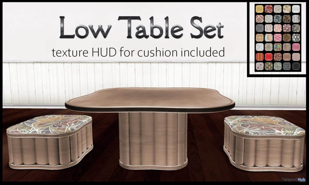 Copper Low Table Set March 2021 Group Gift by Careless - Teleport Hub - teleporthub.com