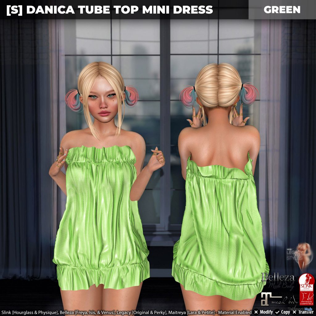New Release: [S] Danica Tube Top Mini Dress by [satus Inc] - Teleport Hub - teleporthub.com