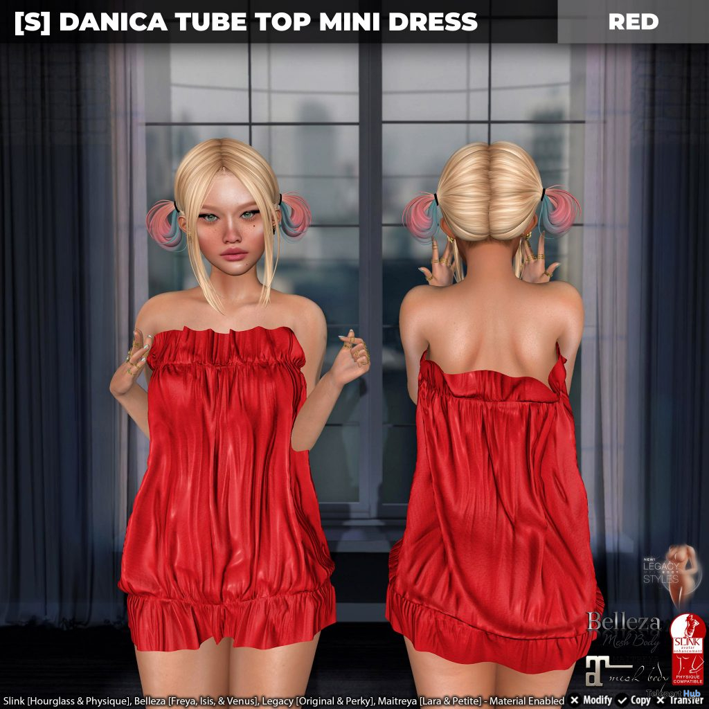 New Release: [S] Danica Tube Top Mini Dress by [satus Inc] - Teleport Hub - teleporthub.com