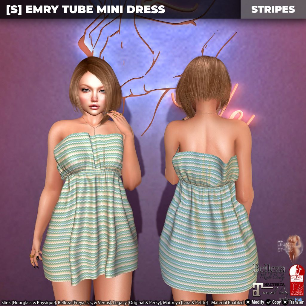 New Release: [S] Emry Tube Mini Dress by [satus Inc] - Teleport Hub - teleporthub.com