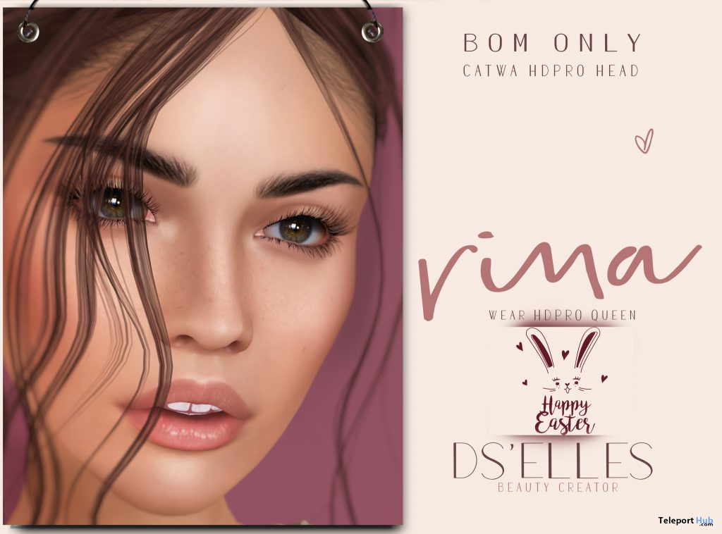 Rina BOM Skin For Catwa HD Pro April 2021 Group Gift by DS'ELLES - Teleport Hub - teleporthub.com
