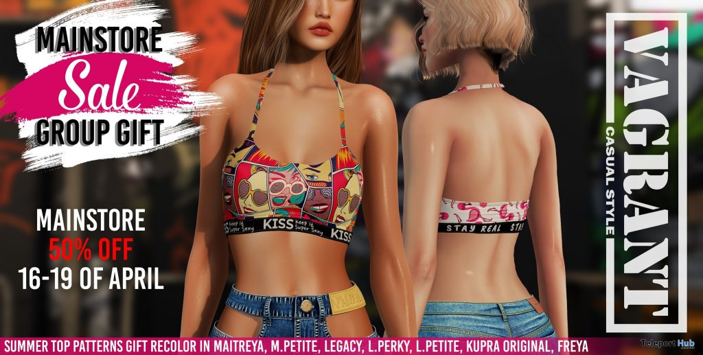 Summer Top Patterns April 2021 Group Gift by [ vagrant ] - Teleport Hub - teleporthub.com