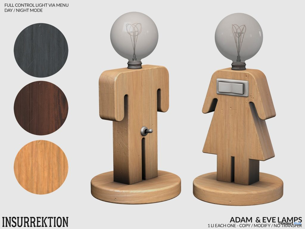 Adam & Eve Lamps Group Gift by [InsurreKtion] - Teleport Hub - teleporthub.com