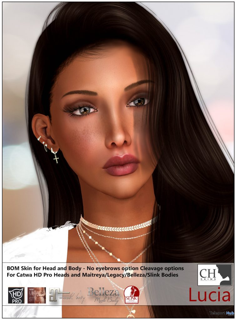 Lucia BOM Skin May 2021 Group Gift by CHSkins - Teleport Hub - teleporthub.com