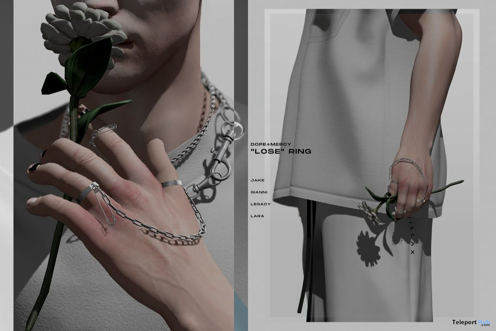 LOSE Ring L’HOMME Magazine May 2021 Group Gift by Dope+Mercy - Teleport Hub - teleporthub.com