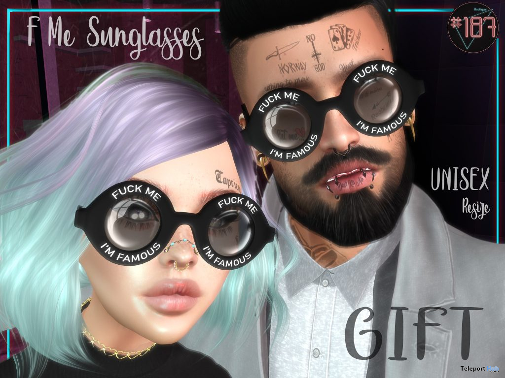 F Me Sunglasses May 2021 Group Gift by Boutique #187# - Teleport Hub - teleporthub.com