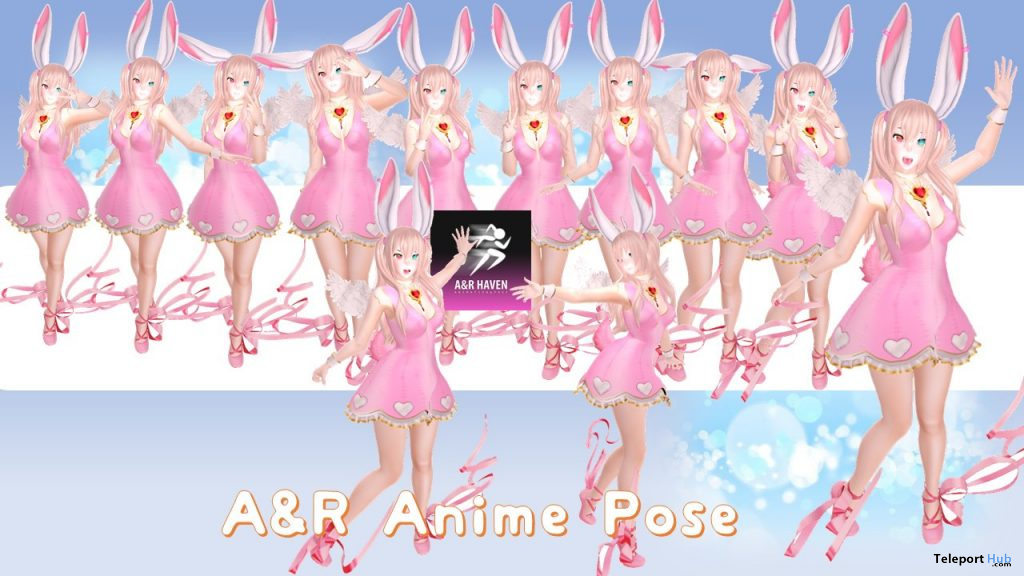 Anime Pose Pack May 2021 Gift by A&R Haven - Teleport Hub - teleporthub.com