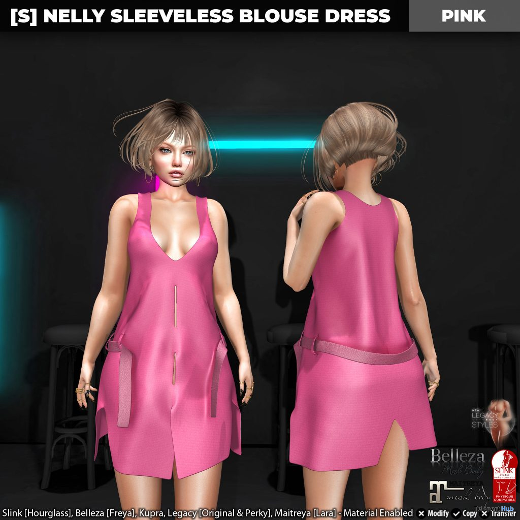 New Release: [S] Nelly Sleeveless Blouse Dress by [satus Inc] - Teleport Hub - teleporthub.com
