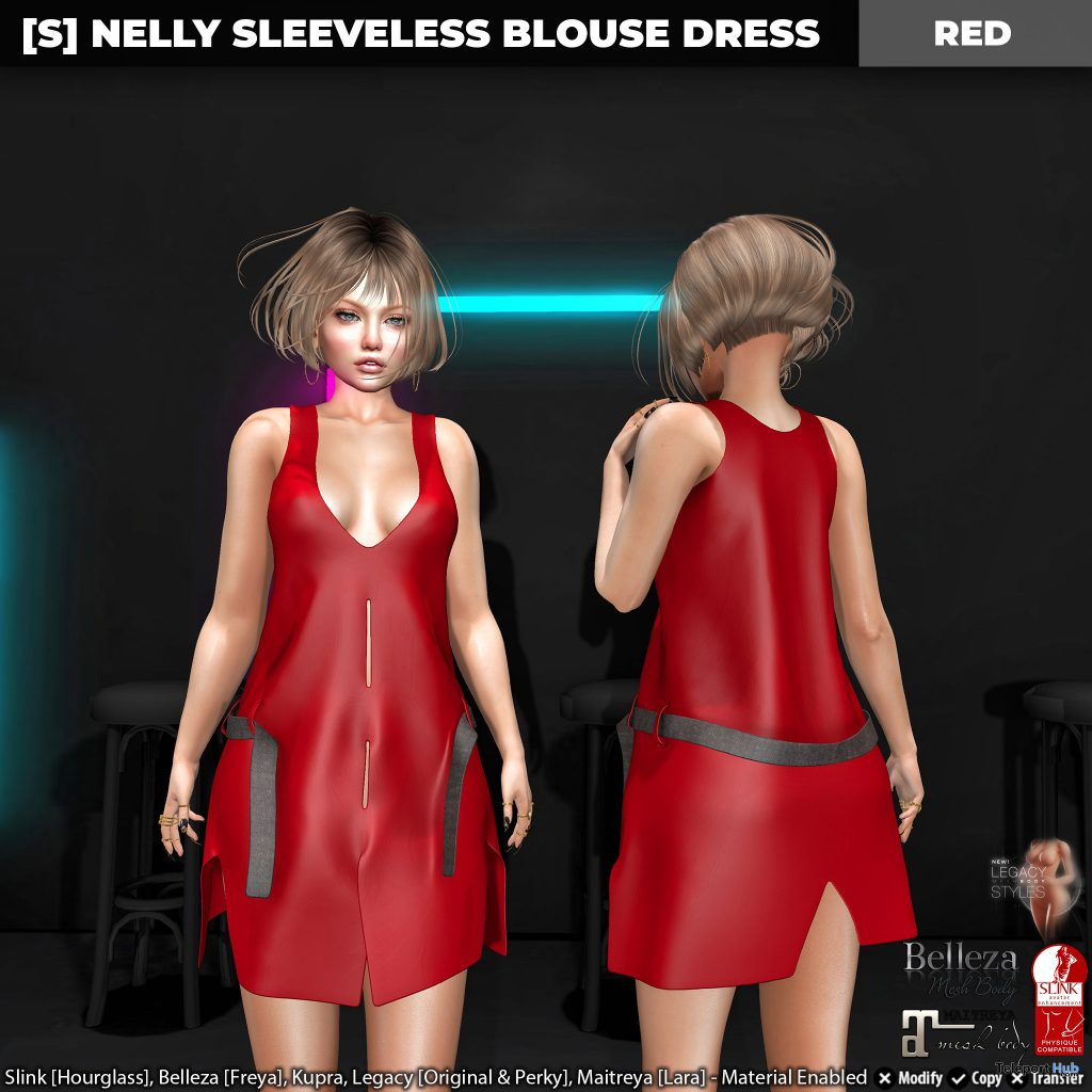 New Release: [S] Nelly Sleeveless Blouse Dress by [satus Inc] - Teleport Hub - teleporthub.com
