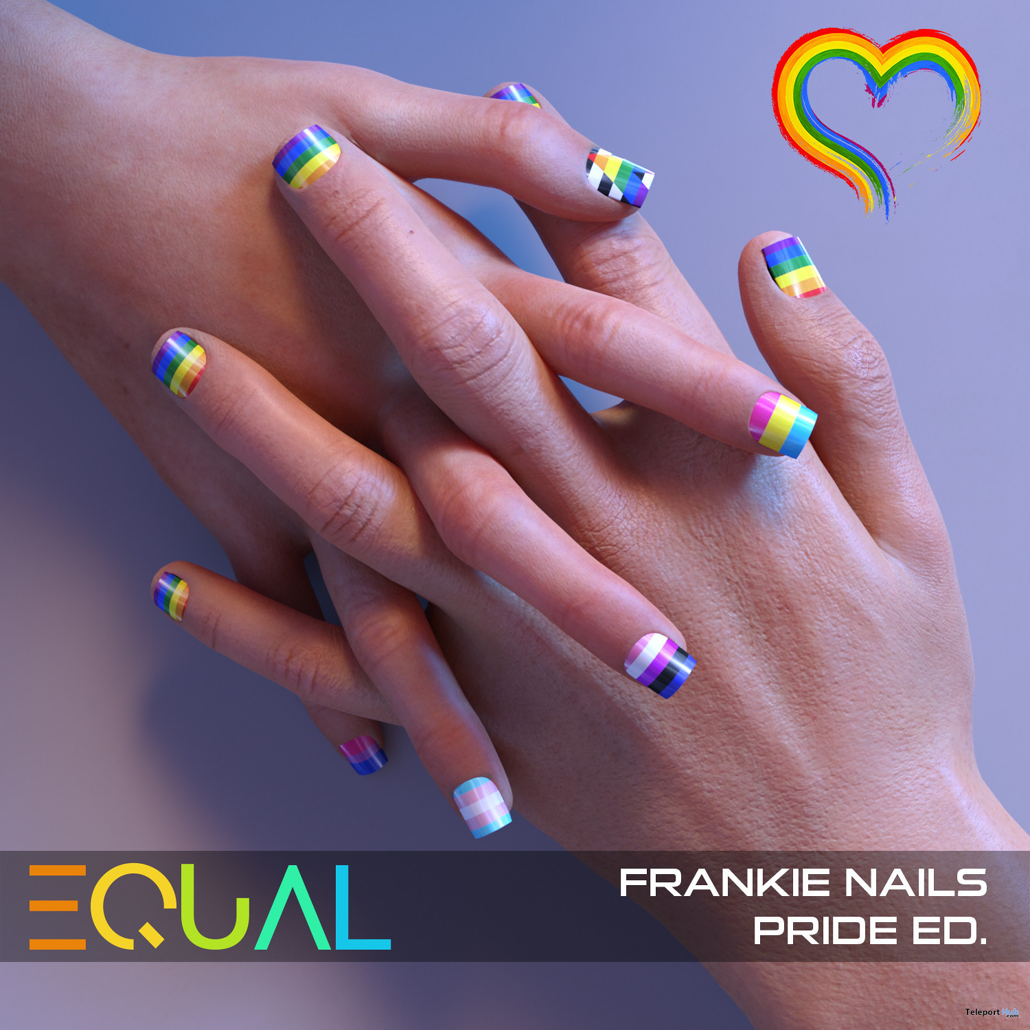 Frankie Nails Pride Edition June 2021 Group Gift by EQUAL - Teleport Hub - teleporthub.com