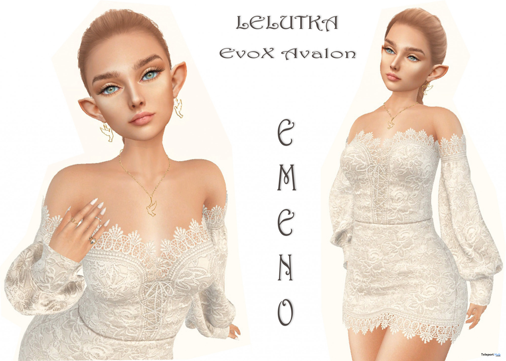 Shape for Lelutka Head EvoX Avalon 7L Promo by Emeno - Teleport Hub - teleporthub.com