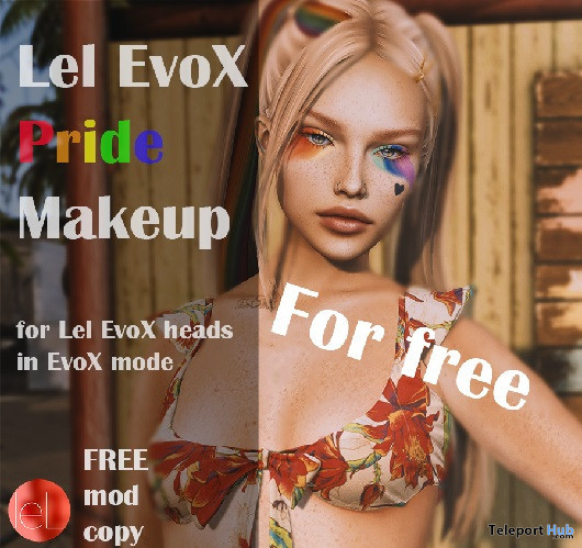Lelutka EvoX Pride Makeup June 2021 Gift by Geddins-Swot - Teleport Hub - teleporthub.com