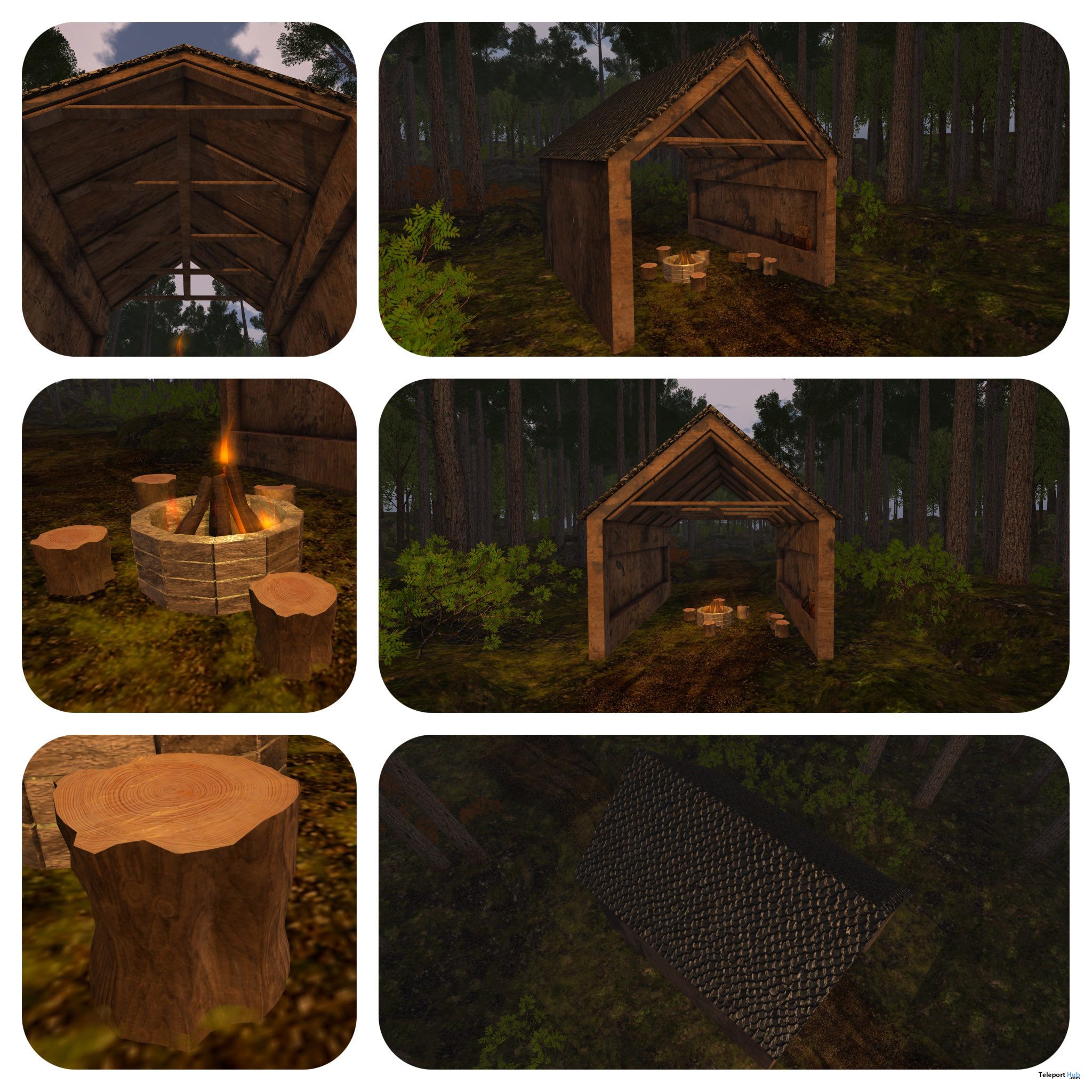 New Release: Forest Shelter With Campfire by [satus Inc] - Teleport Hub - teleporthub.com