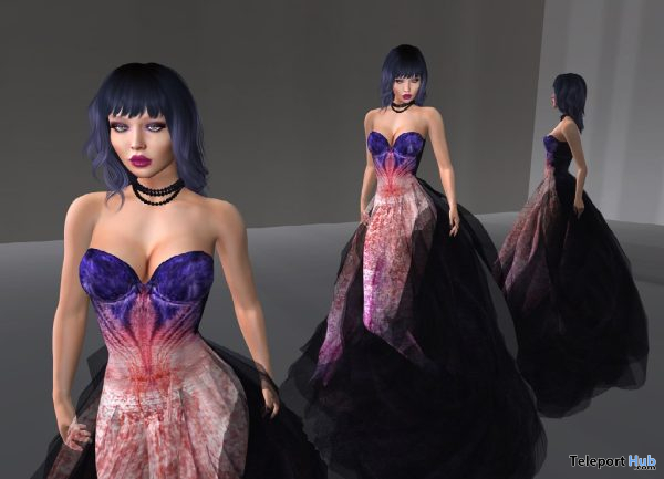 Bloom Now Gown BOM With Appliers September 2021 Group Gift by Paris METRO Couture - Teleport Hub - teleporthub.com