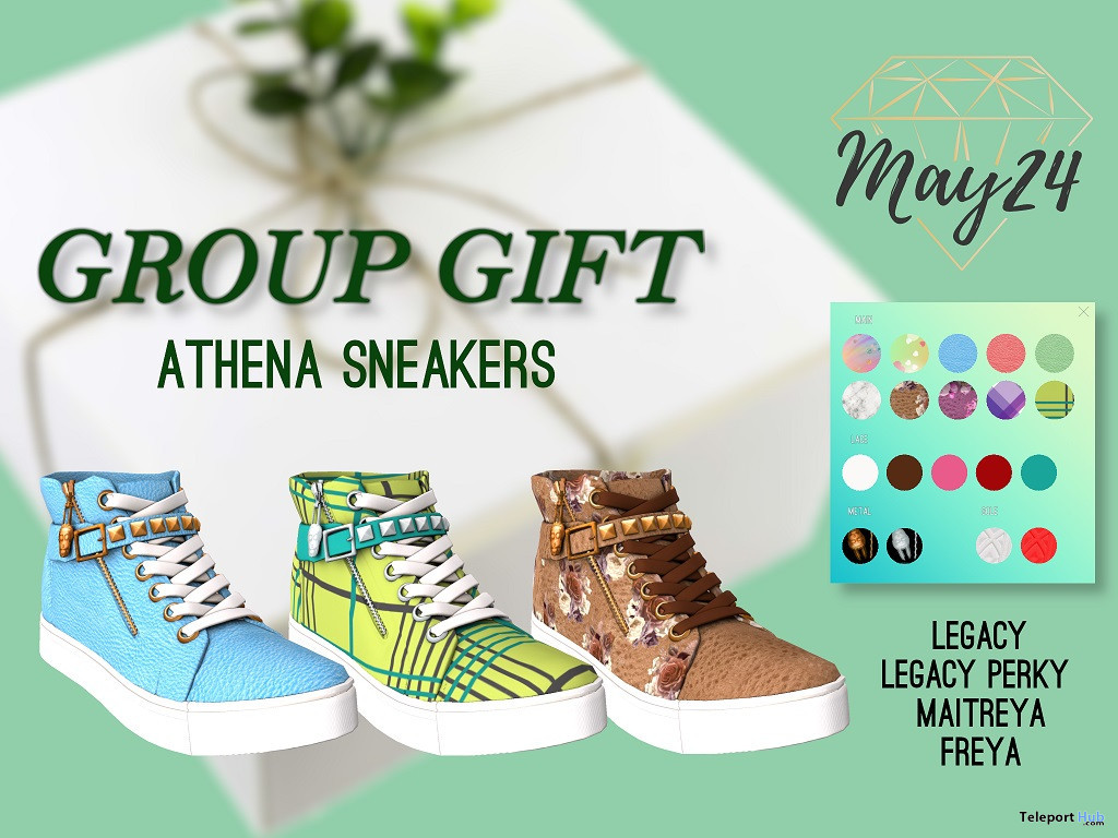 Athena Sneakers January 2022 Group Gift by May24 - Teleport Hub - teleporthub.com