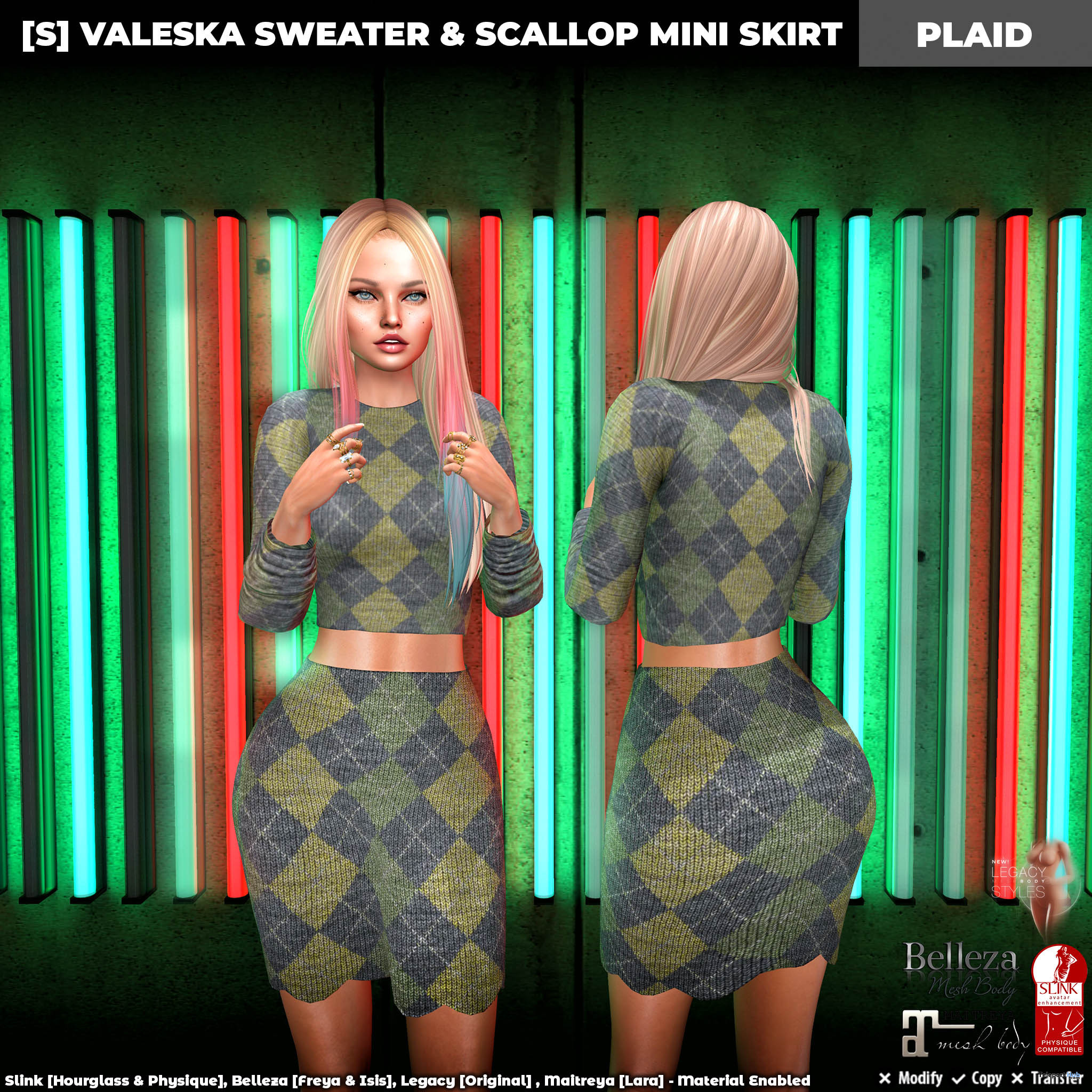 New Release: [S] Valeska Sweater & Scallop Mini Skirt by [satus Inc] - Teleport Hub - teleporthub.com
