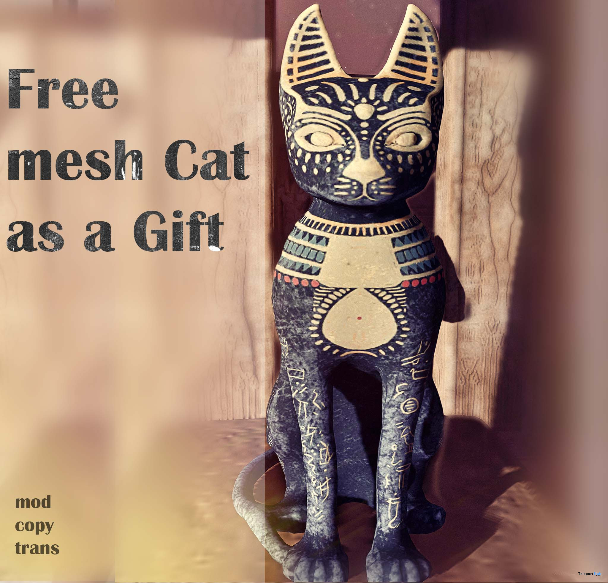 Egyptian Cat Statue February 2022 Gift by Geddins-Swot - Teleport Hub - teleporthub.com