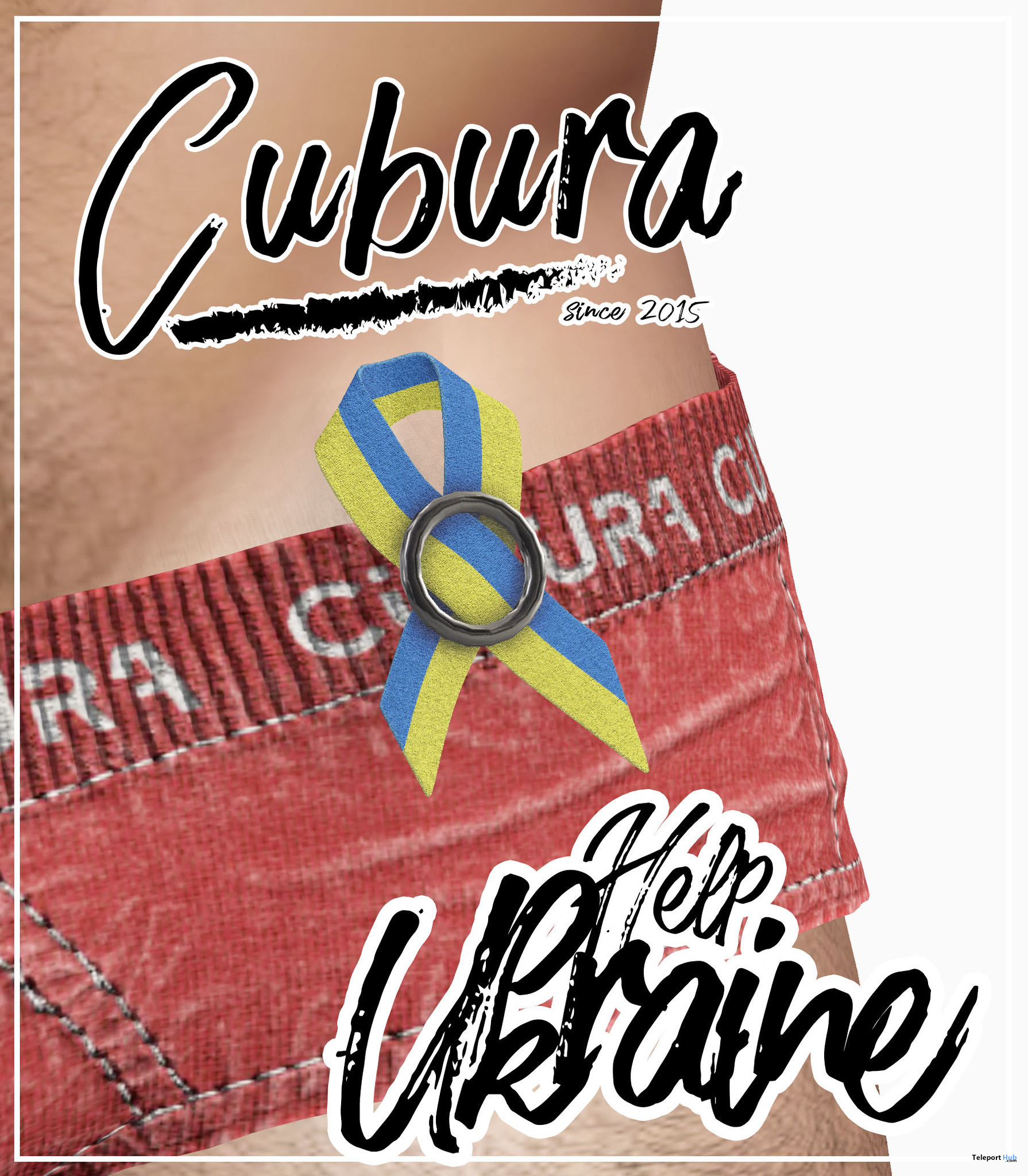 Help Ukraine Ribbon March 2022 Gift by Cubura - Teleport Hub - teleporthub.com