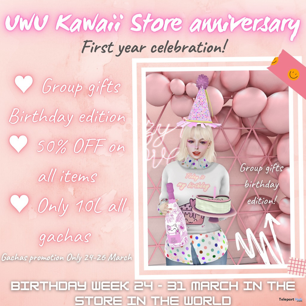 UwU Kawaii Store Birthday Week Sale Event 2022 - Teleport Hub - teleporthub.com