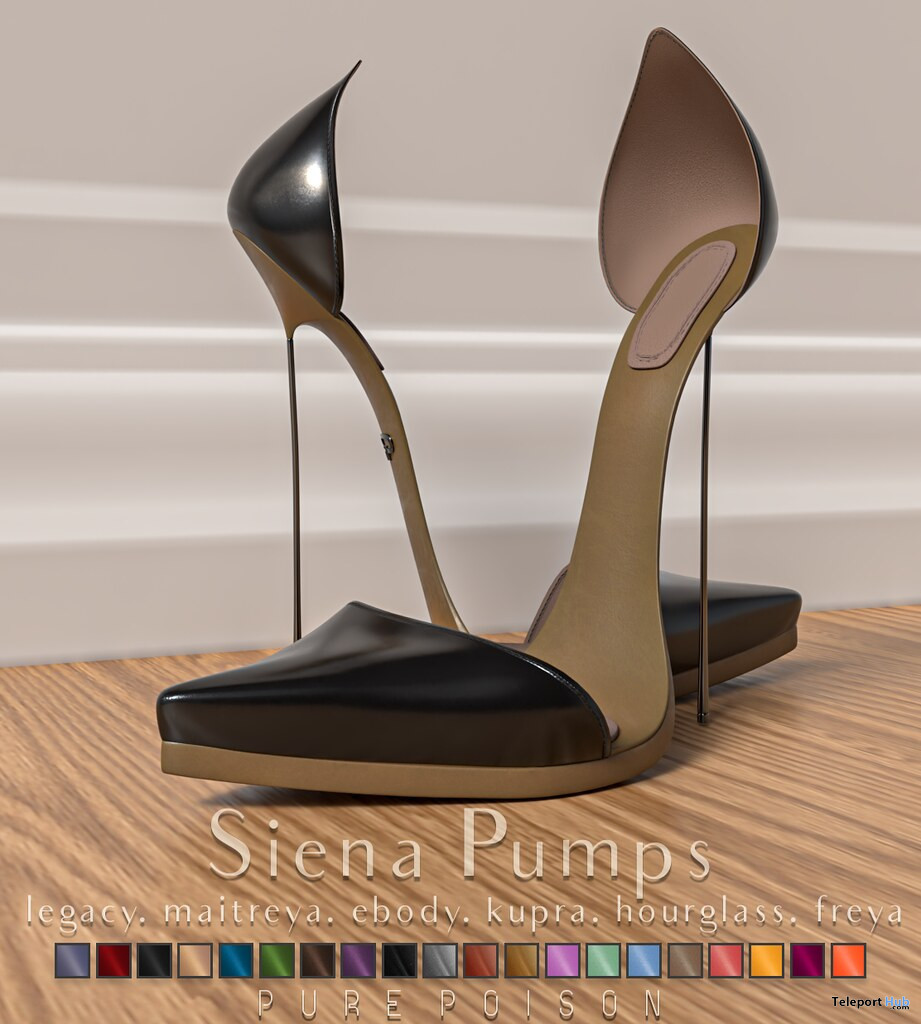 Siena Pumps May 2022 Group Gift by Pure Poison - Teleport Hub - teleporthub.com
