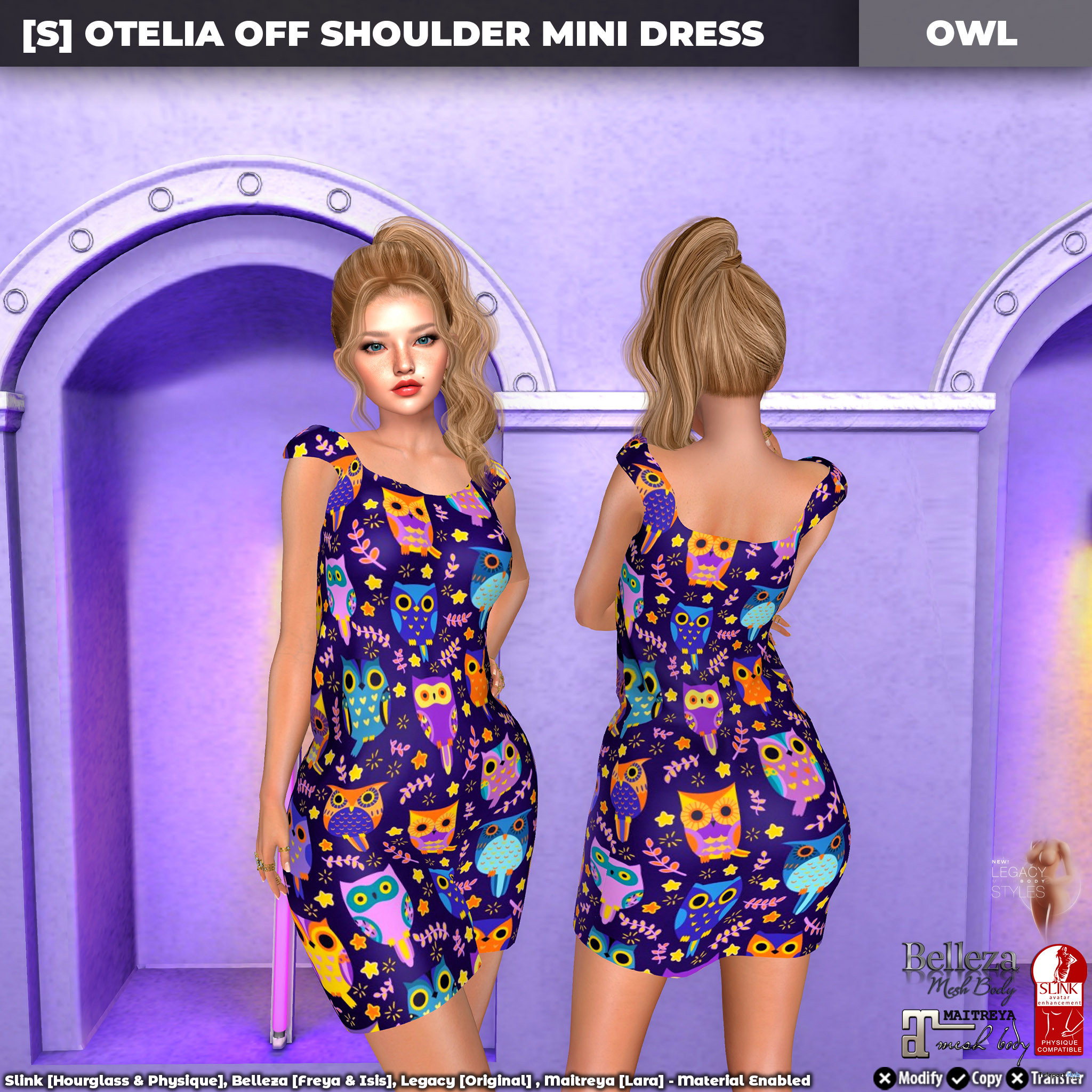 New Release: [S] Otelia Off Shoulder Mini Dress by [satus Inc] - Teleport Hub - teleporthub.com