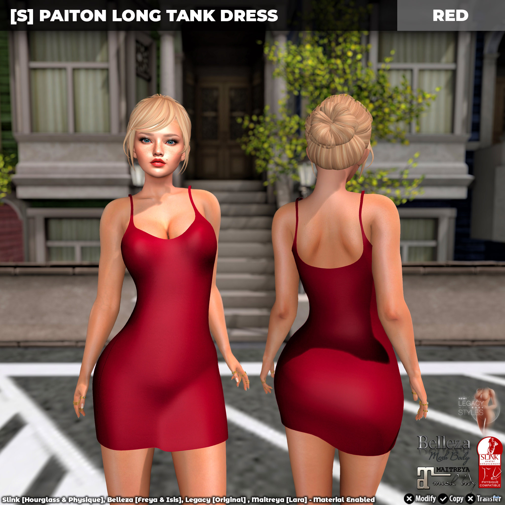 New Release: [S] Paiton Long Tank Dress by [satus Inc] - Teleport Hub - teleporthub.com