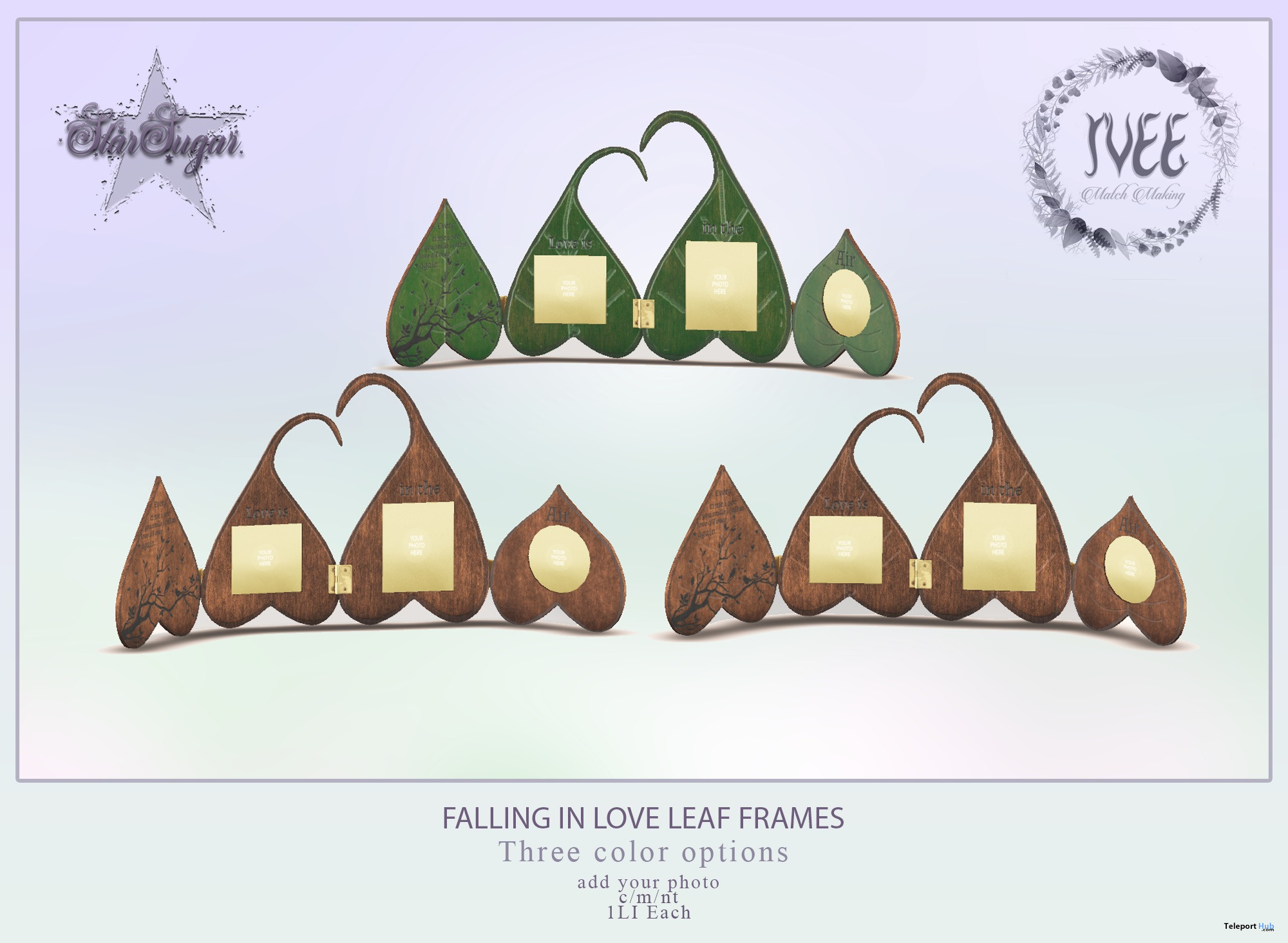 Falling In Love Leaf Frames July 2022 Gift by Star Sugar x IVEE - Teleport Hub - teleporthub.com