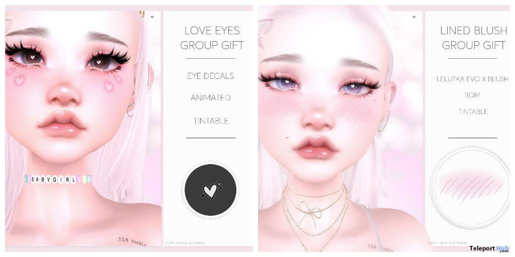 Love Eyes & Lined Blush July 2022 Group Gift by LEWD - Teleport Hub - teleporthub.com