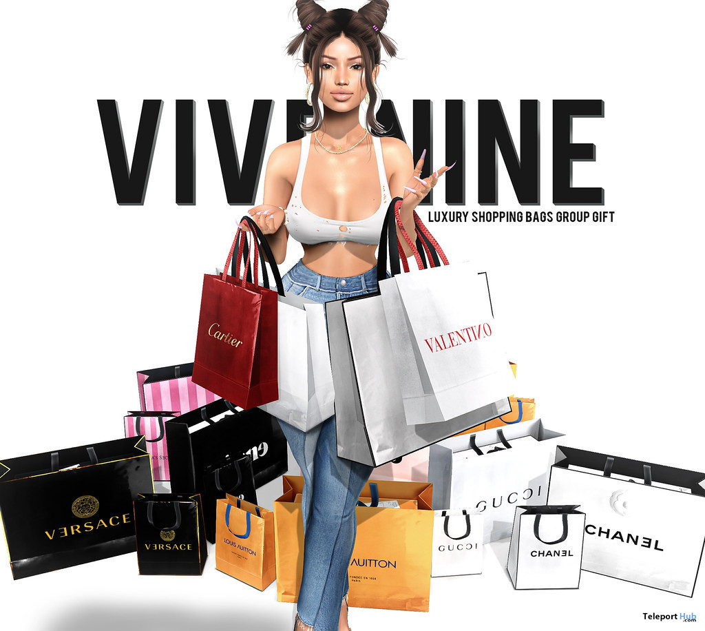 Luxury Shopping Bags August 2022 Group Gift by Vive Nine - Teleport Hub - teleporthub.com
