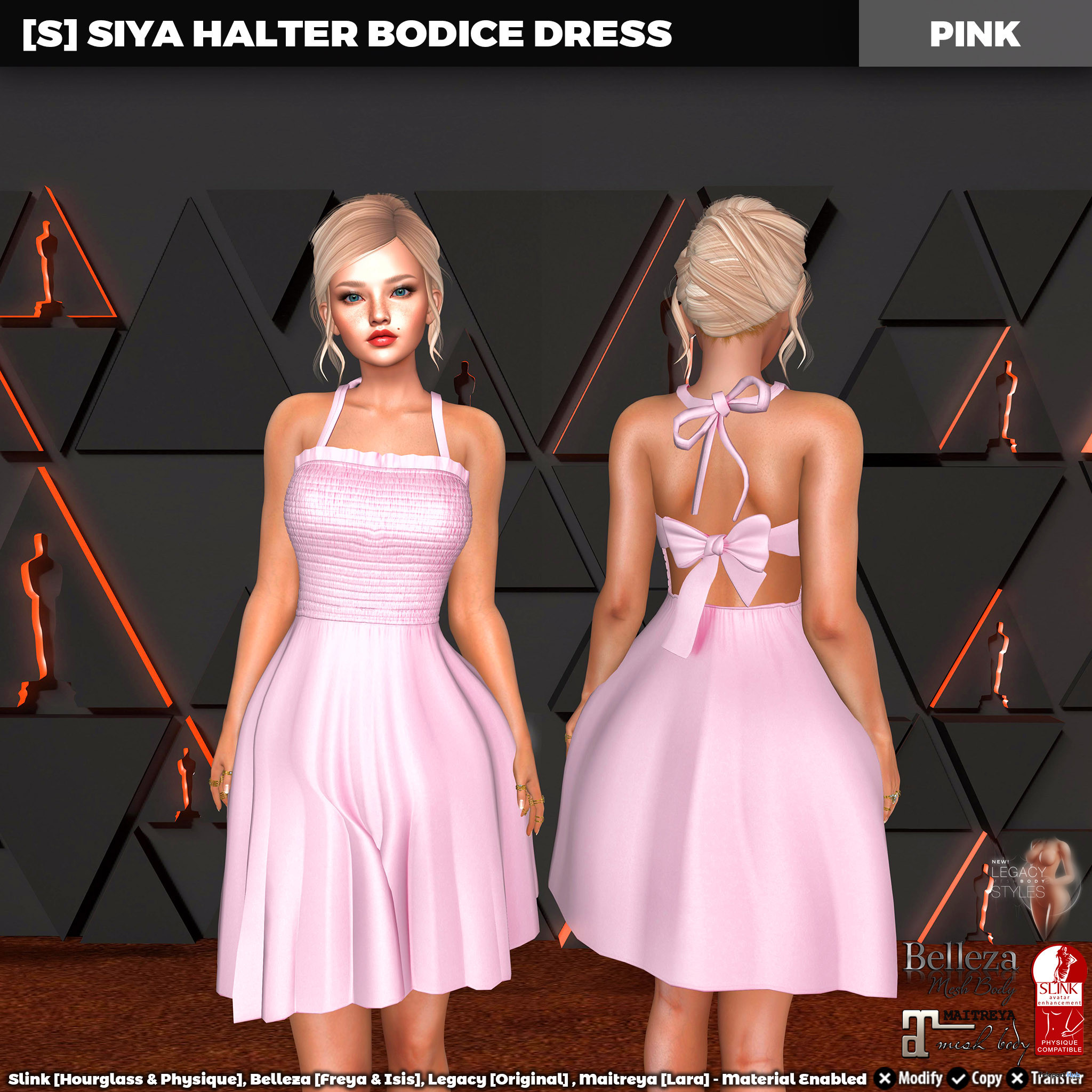 New Release: [S] Siya Halter Bodice Dress by [satus Inc] - Teleport Hub - teleporthub.com