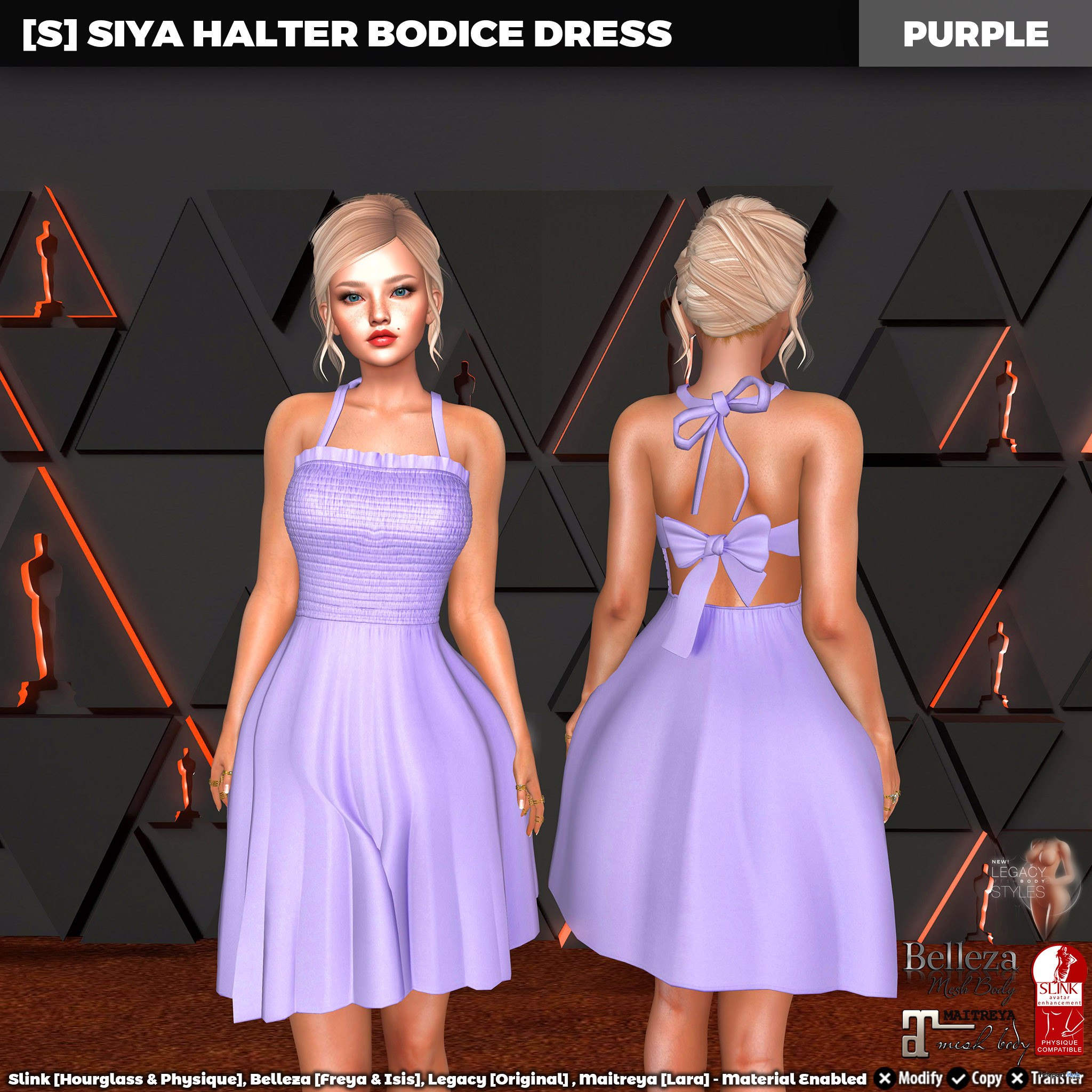 New Release: [S] Siya Halter Bodice Dress by [satus Inc] - Teleport Hub - teleporthub.com