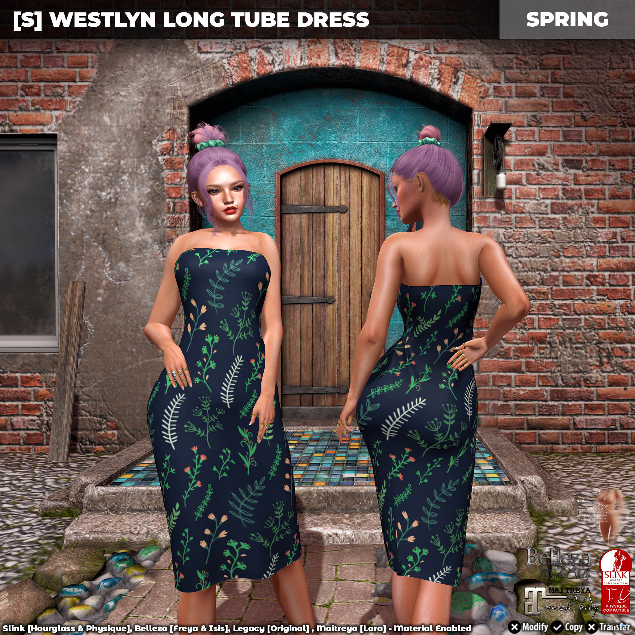 New Release: [S] Westlyn Long Tube Dress by [satus Inc] - Teleport Hub - teleporthub.com