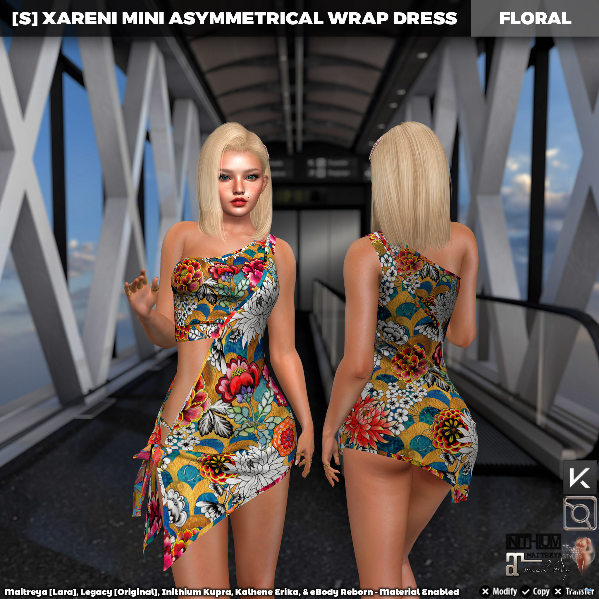 New Release: [S] Xareni Mini Asymmetrical Wrap Dress by [satus Inc] - Teleport Hub - teleporthub.com